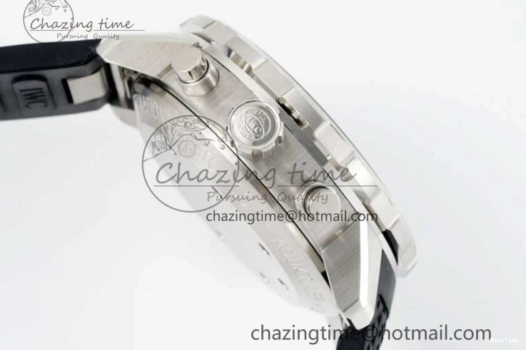 MIROTIME 0425 Aquatimer Chrono SS RSF 1:1 Best Edition Black Dial on Black Rubber Strap A EyeCatching 7073